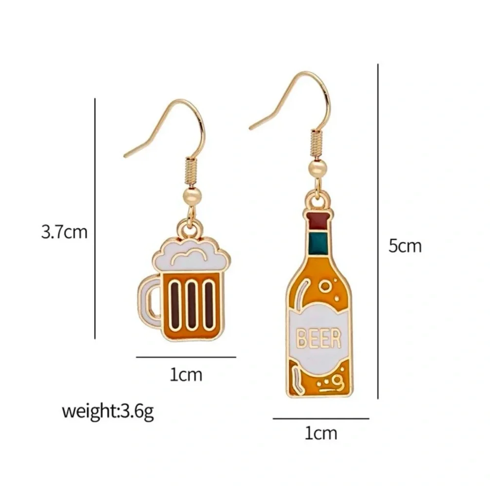 “Beer Thirty” Earrings, NWT - Picture 3 of 3